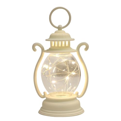 Farol LED - Faroles LED a pilas | Faroles LED para interiores | Linterna LED recargable | Linterna colgante decorativa retro | Linterna rústica a pilas, lámpara de exterior antigua para Cam