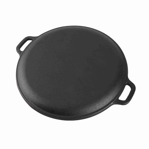 Cloimei Gusseisenpfanne mit Doppelschlaufengriffen, robuste, antihaftbeschichtete Bratpfanne zum Kochen, Backen, Grillen in der Heimküche und für gewerbliche Zwecke, 28 cm, 11 Zoll