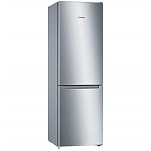 Bosch Elettrodomestici, Serie 2 koelkast vriezer combi, 186 x 60 cm, roestvrij stalen look, KGN36NLEA