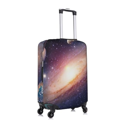 Universe Galaxy Printed Luggage Cover Elastic, Washable, Universal Fit 18-32 Inch Travel Suitcase Cover Easy To Identify3