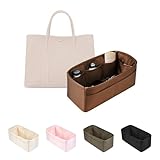 KINGS IN BAG Gartenparty 30 Einsätze, Taschen-Organizer, kompatibel mit Hermes Gartenparty-Tragetasche, Seidenstoff, Tasche in Bag für Luxus-Taschen mit mehreren Taschen zur Aufbewahrung (Gold, GP30)