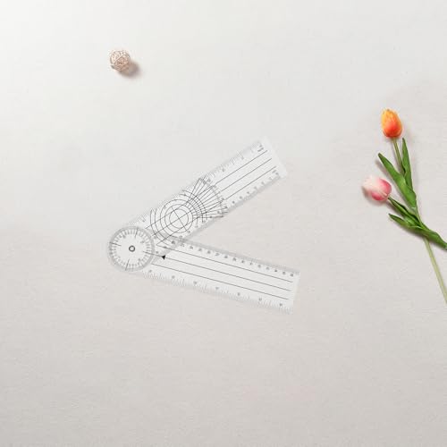 Goniómetro plástico plegable 8 pulgadas 4 piezas miniatura 6
