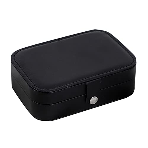 RTEY Schmuckschatulle Organizer für Frauen Mädchen, kleine PU-Leder Schmuck Display Aufbewahrungsbox für Ring Halskette Ohrringe Schmuckhalter für Frau Geschenke Cover