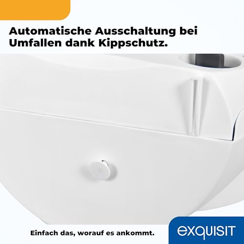 Exquisit Heizlüfter HL 32025 we | 2 Heizstufen (1000/ 2000 Watt) | Kaltstufe (Ventilator- Modus) | weiß-6