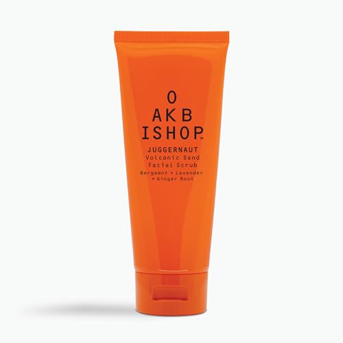 Oak Bishop Juggernaut Volcanic Sand Facial Scrub, Bergamot, Lavender and