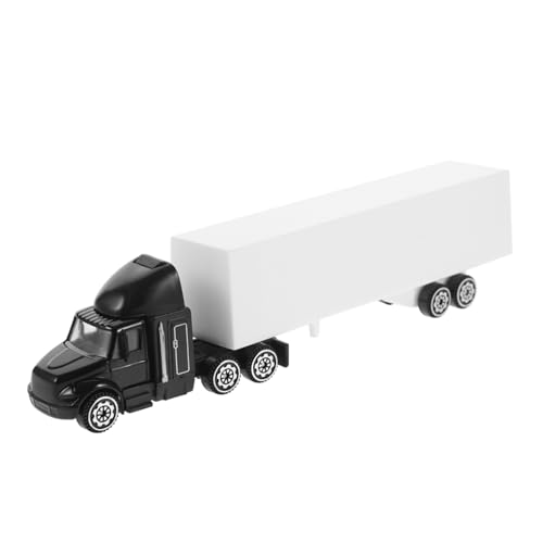 Parliky Miniature Camion Conteneur Vintage Métal Modèle Réduit Décoratif de Camion Américain pour Collectionneurs et Petit Véhicule de Construction...