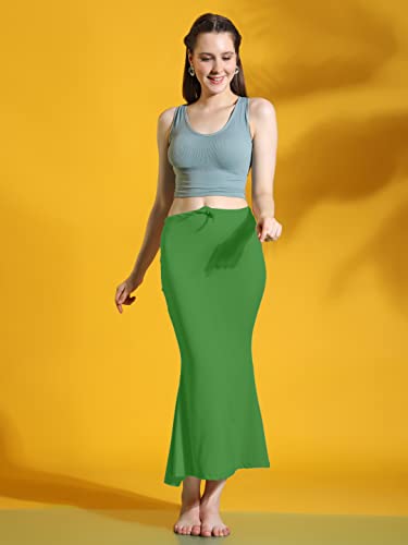 Image of Amazon Brand - Anarva Women Cotton Blended Saree Shapewear Regular Petticoat Skirt For Saree