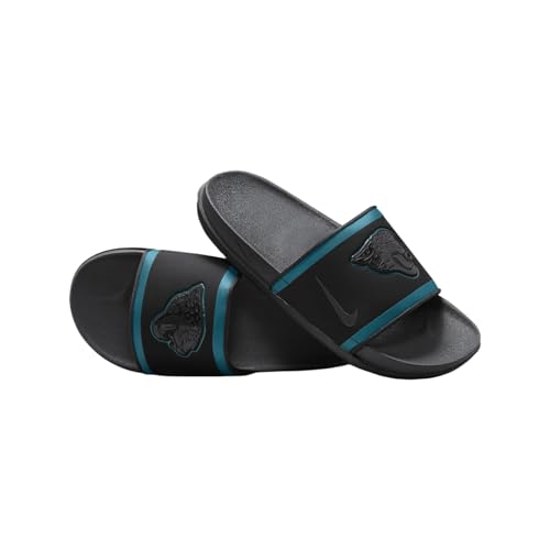 Nike Offcourt (Jacksonville Jaguars) Slide (DD0527-001, Black/Blustery/Ochre/Anthracite)