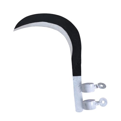 Image of QATHAAL Heavy Duty Agricultural Hand Tool for Harvesting, Farming & Gardening | Tempered Steel Coconut Plucker & Grass Sickle Head | Tree Branch Cutting, Crop Harvesting & Garden Maintenance