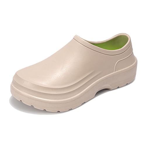 Zuecos de trabajo antideslizantes para cocina y calzado cómodo de hombre para chef 1