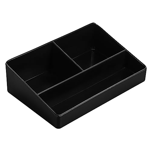 OHPHCALL Guest Tea Bag Storage Case Versatile Hotel Organizer for Sugar Coffee and Items for Countertops and Kitchen Cabinets Three Compartment Design