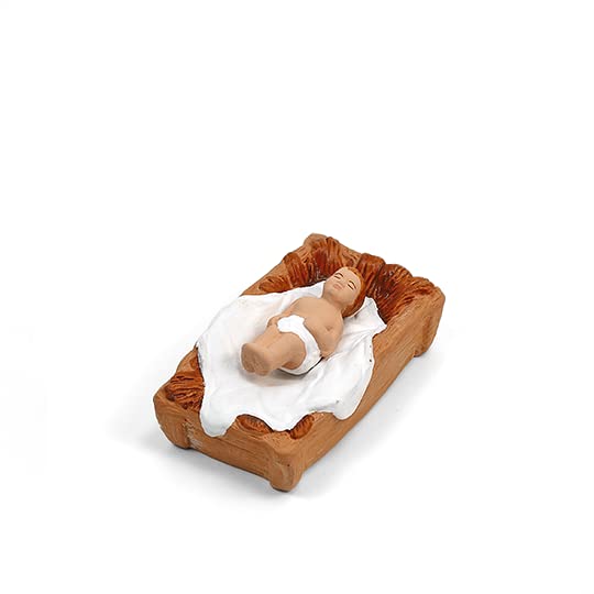 arterra - Santons de Provence - Jésus et Son Berceau Dormant - Collection 12 cm
