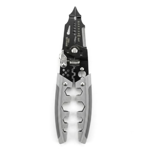 Raggle All in One Multifunctional Wire Stripper Crimper Cable Cutter Plier,Electrical Wire Stripping, Cutting & Crimping Tool,Professional Electrician