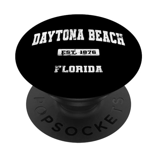 Daytona Beach Florida FL State Vintage Athletic Style PopSockets Standard PopGrip