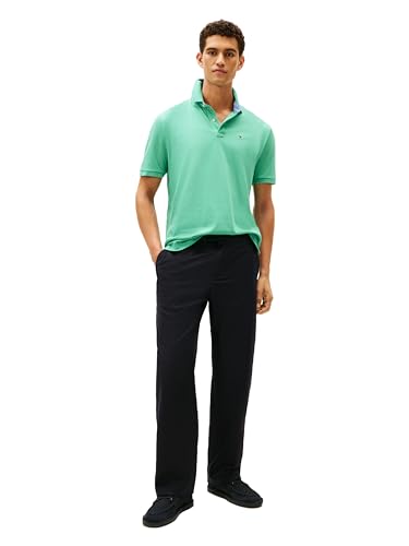 Image of Tommy Hilfiger Men's Short Sleeve Cotton Pique Polo Shirt in Classic Fit