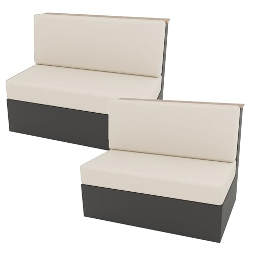 Housse imperméable banquette camping-car extensible beige lot de 4 - 2