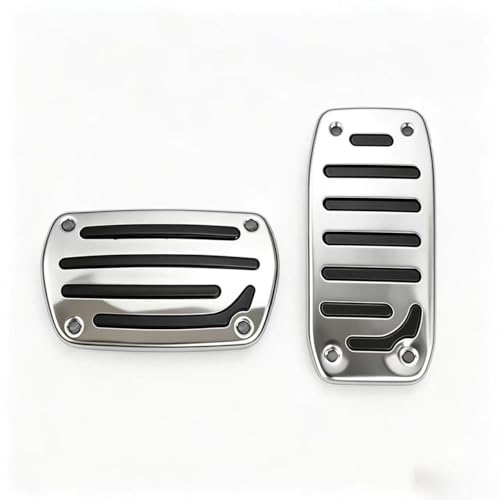 ZLXMRUT 2/3pcs Auto Manual Pedal Covers for Lincoln Navigator MKX MKC MKZ Nautilus Continental, Footrest Brake Cap Aluminum Alloy Wear Resistant Car Interior Accessories,Automatic Transmission
