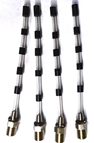 BIAOMEI Ruber Rotate Tube Pipe for High Pressure car Interior Spraying Cleaning Gun Class z-010 and Blow Out Tool z-014 Maintenance Rebuild Kit(4pcs/lot