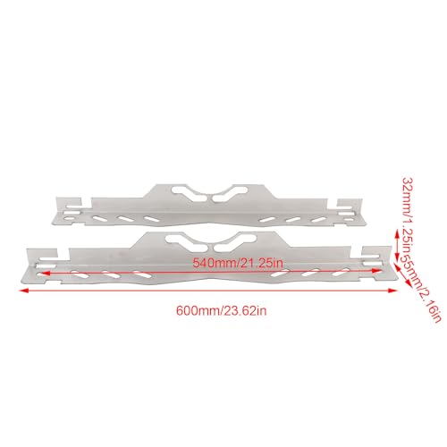 Yctze Auto-Achsmesswerkzeug, Rad-Achsmessplatte, Edelstahl, Robust, mit 2 Maßbändern, Genaues Messwerkzeug Zur Spureinstellung für SUV-Limousinen, Entwickelt für die Schnelle