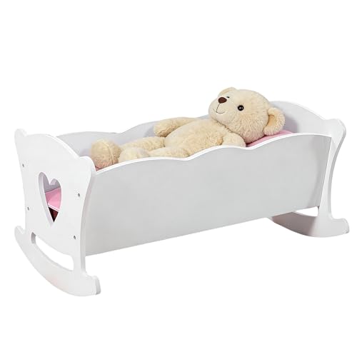Berceau de poupée et kit de jeu interactif en bois pour chambre d'enfant