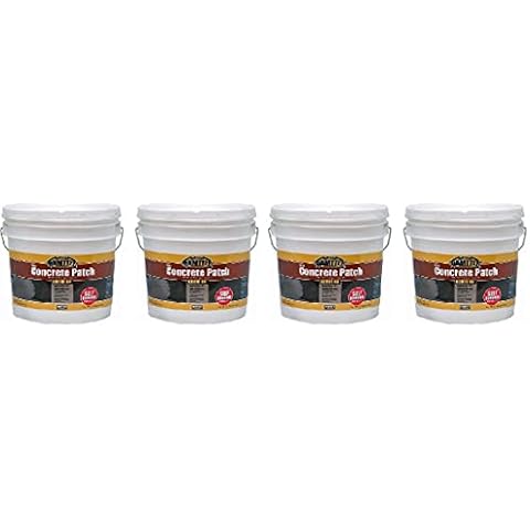 Damtite 04012 Gray Bonds-On Vinyl Concrete Patch, 12 lb. Pail (4) Cover