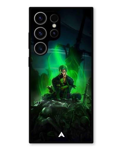 Image of Premium Anime 1 Case for Samsung Galaxy S23 Ultra (Glossy Finish) Soft-Touch Metal TPU Back Cover, Shockproof, Designer, Aesthetic Mobile Phone Case