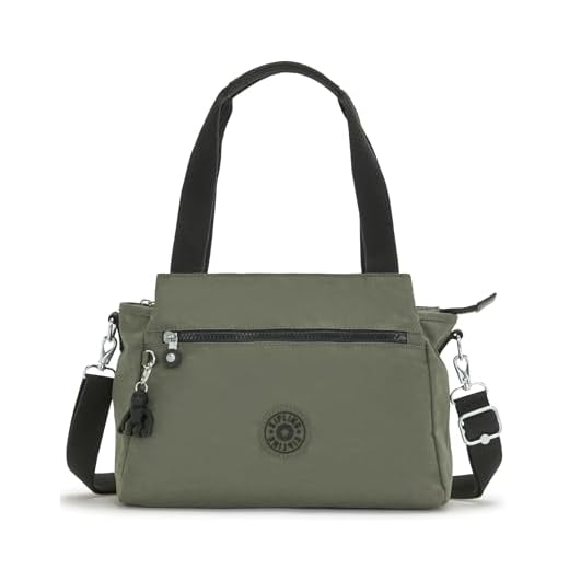 Kipling ELYSIA Borsa a tracolla media, Borse a tracolla, Green Moss (Verde)