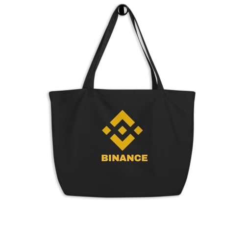 Cadeau pour trader crypto : le grand sac cabas Binance noir avec logo doré