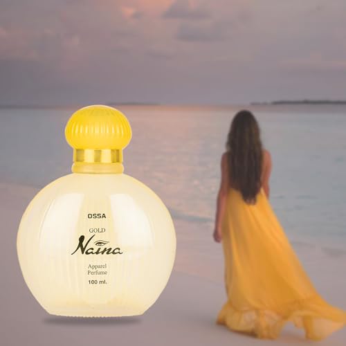 Image of Ossa Gold Naina Perfume for Women, 100ML | Long Lasting Perfume | Musky Ambery Fragrance | Premium Wear Scent for All-Day Freshness, Confidence & Elegant Feminine Appeal