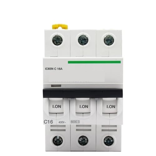 Disjoncteur iC65N 3P C16A contre les surcharges, protégez votre réseau triphasé A9F18316