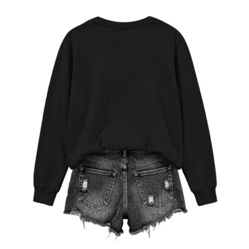 Halloween Sweatshirts for Women Cute Ghost Pullover Spooky Season Sweatshirt Crewneck Fall Casual Long Sleeve Tops - image 5