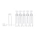 JJKMALL- 100PCS 1ml 1/4 Dram Empty Glass Perfume Sample Bottle Vials with 3ml 1pcs Droppers Samplers for Essential Oils Aromatherapy caps with
