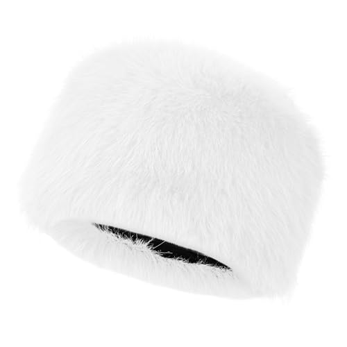 Chapeau cloche femme doux et chaud en peluche épaisse fausse fourrure