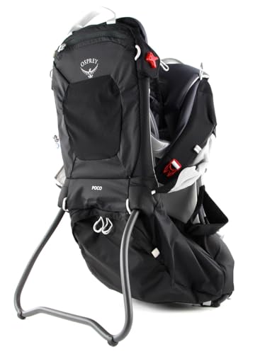 Osprey Poco, Mochila portabebés unisex para senderismo, Starry Black O/S