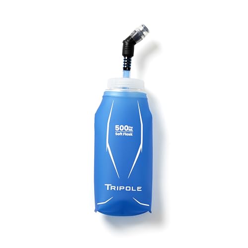 Image of TRIPOLE Hydration & Water Soft Flask for Running and Cycling | 500 mL (Blue)