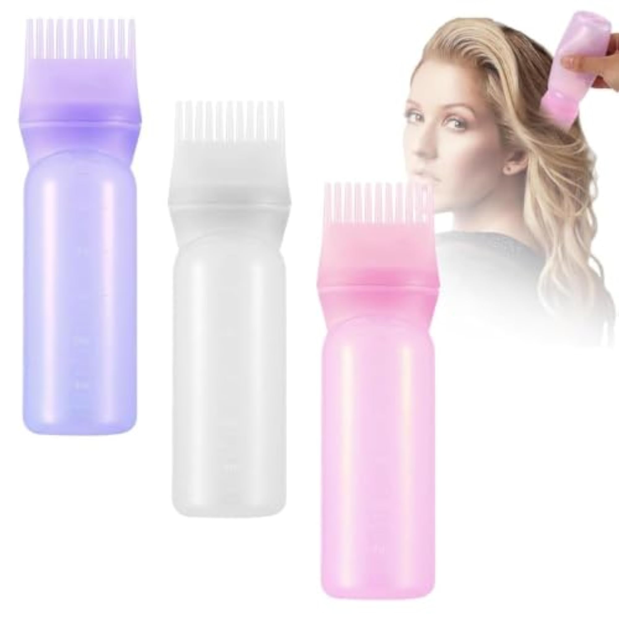 Root Comb Applicator Bottle for Hair Dye, Multi-Color