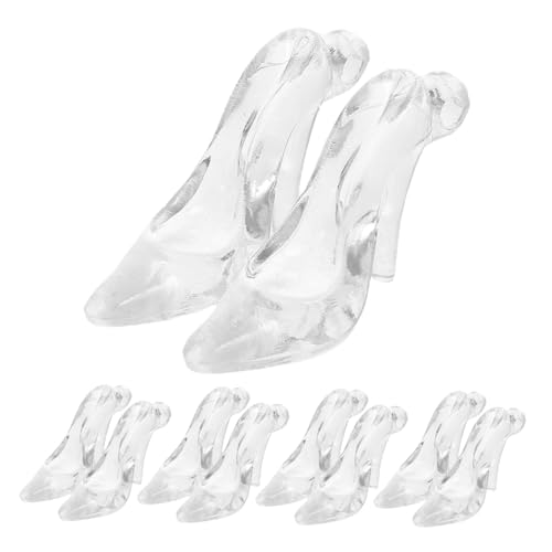UKCOCO Lot de 24 Pendentifs en Acrylique Transparent de Talons Hauts, Décoration Suspendue pour Fêtes Prénatales et Anniversaires, Ornement Créatif pour Sapin de Noël, Breloques Légères et Résistantes