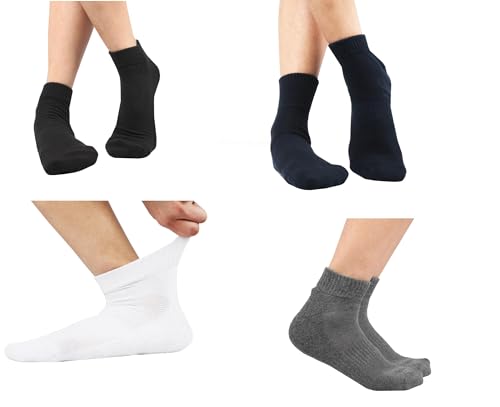 Image of Women Cotton Ankle Socks Soft Comfortable Durable Breathable Reinforced Double Layer Cushioned