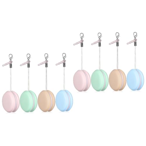 Angoily 8pcs Macaron Phone Screen Cleaners Decorative Lanyards Pendants for Mobile Devices for Cleaning Fingerprints and Dust from Smartphones Tablets and Lenses