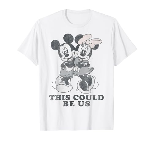 T-shirt Mickey & Minnie Disney This Could Be Us en coton noir