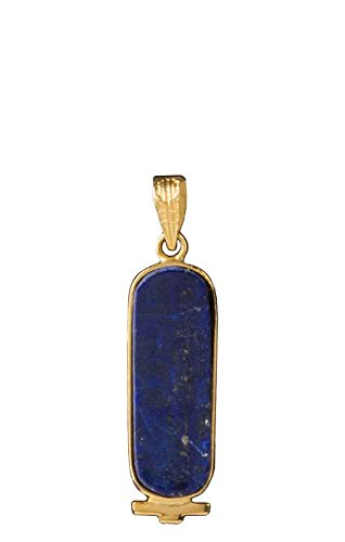 Discoveries Egyptian Imports - Handmade Health, Life and Happiness Cartouche Pendant - Available in 14K Gold, 18K Gold, Gemstone and Sterling Silver - Hieroglyphic Symbols - Made in Egypt2