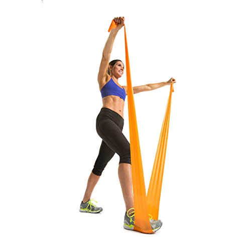 Gofit Medium Flat Resistance Band - Latex Free, Orange #TOP4