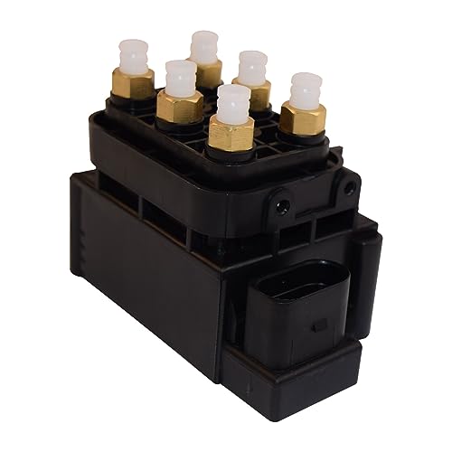 Unidad de válvula de suspensión neumática, unidad de control para válvula de resorte neumático, compatible con Q7 4LB 7L6 7L7 7LA Cayenne 9PA WK WK2 Ram1500 3500 & XC60, repuesto para