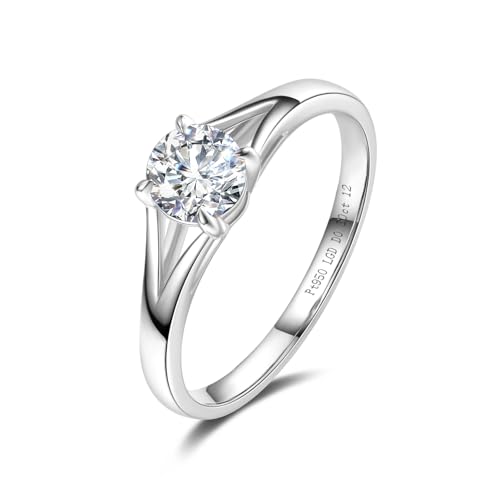 プラチナ950 ソリティア ダイヤモンドリング 0.3ct