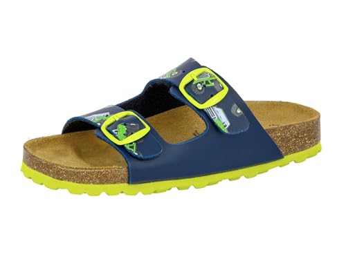 Lico Jungen Bioline Motru Pantoletten, Blau, 32 EU