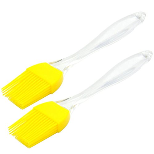 Preisvergleich Produktbild ounona Lebensmittelqualität Silikon Pinsel Backpinsel Langlebig Backpinsel hitzebeständig flexibel Perfekt für perfekt für BBQ Fleisch, Marinieren Fleisch, Steaks (gelb)