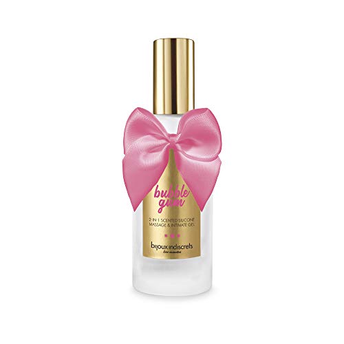Bijoux Indiscrets Bubblegum 2 In 1 Silicone Massage Y Intimate Gel, Natural, 100 Mililitro