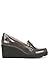 Naturalizer Soul Womens Achieve Wedge Loafer Grey Patent 10 M