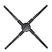 Projektor z Wentylatorem 3D Hologram WiFi, Wentylator z Hologramem 3D z 552 Szt. Koralików LED Obsługuje do 32 GB i Różne Metody Sterowania, 20,5 Cala Hi-Resolution 1600x576 Wyświetlacz(#1)
