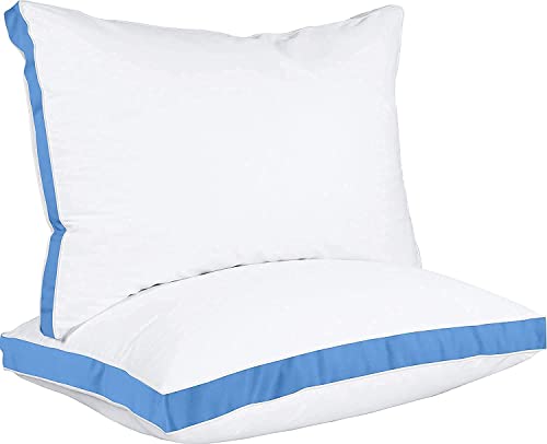 Queen Size Cooling Hotel Quality Bed Pillows Set of 2 for Back, Stomach, or Side Sleepers